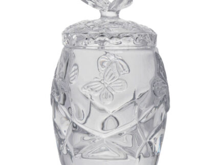 Glass Honey Jar with Dipper and Lid