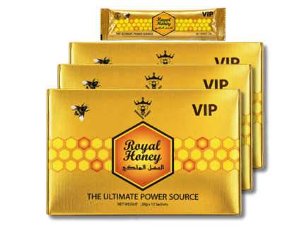 3x Royal-Honey-Packs  12 Sachets - 20 g